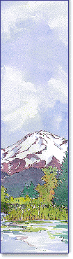 Mt. Shasta Painting Detail